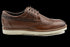 Hybrid Style Top Grain Leather Wingtip Brown Derby Shoes