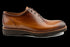 Herren-Oxford-Schuhe aus Wholecut Crust-Leder in Hellbraun