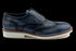 Full Grain Leather Navy Oxford Dress Sneakers for Men