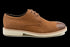 Tan Cap Toe Effect Nubuck Derby Shoes For Men