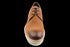 Tan Cap Toe Effect Nubuck Derby Shoes For Men