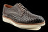 Top Grain Leather Brown Derby Sneaker With Elegant Design
