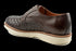 Top Grain Leather Brown Derby Sneaker With Elegant Design