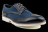 Lässige Derby-Schuhe aus Wildleder in Marineblau im Sneaker-ähnlichen Wingtip-Stil für Herren