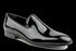 Mocasines de esmoquin para hombre de charol negro
