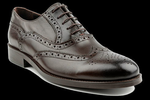 Men's Brown Wingtip Brogue Oxford Shoes
