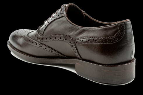 Men's Brown Wingtip Brogue Oxford Shoes