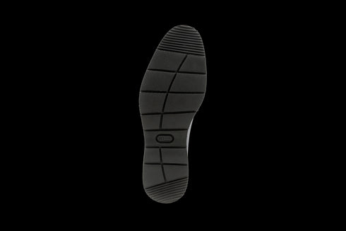 Marineblaue Oxford-Schuhe aus Wholecut-Crust-Leder für Herren