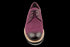 Burgundy Cap Toe Effect Nubuck Derby Shoes For Men