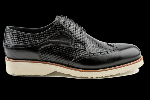 Top Grain Leather Derby Style Hybrid Dress Sneakers for Men