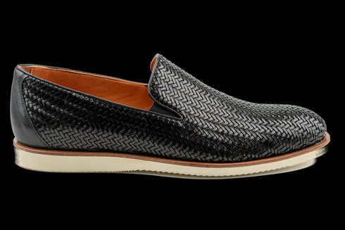 Bequeme Loafer-Sneakers aus Vollnarbenleder