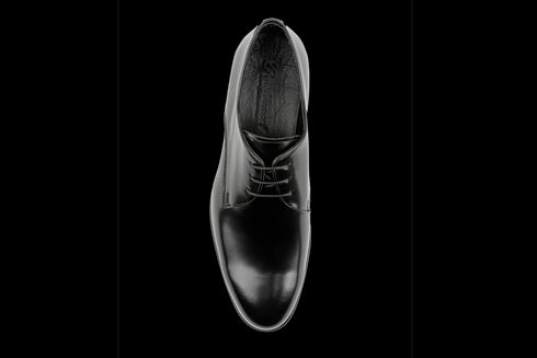 Derby-Schuhe aus Lackleder mit schlichter Zehenpartie für Herren