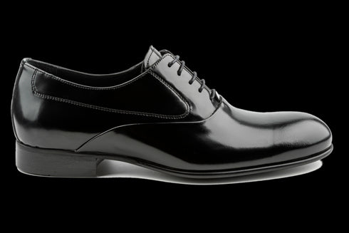 Men's Classic Patent Leather Formal & Dressy Oxford Shoes in Glossy Black