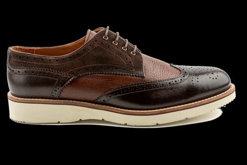 Full Grain Leather Wingtip Derby Dress Sneakers
