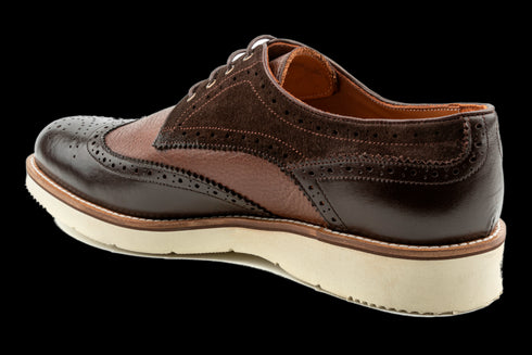 Full Grain Leather Wingtip Derby Dress Sneakers