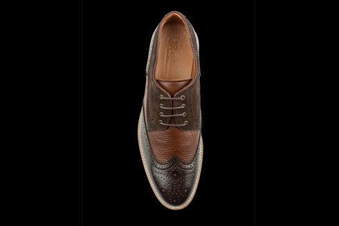 Full Grain Leather Wingtip Derby Dress Sneakers