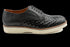 Top Grain Leather Black Derby Sneaker With Elegant Design