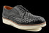 Top Grain Leather Black Derby Sneaker With Elegant Design